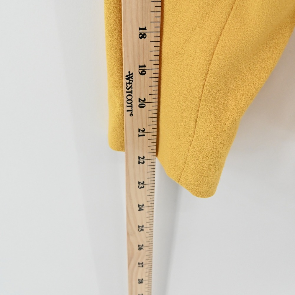 Vtg Nolan Miller Wool‎ Beaded Jacket Tank Set Size 8 Yellow Retro Glam Hong Kong - Picture 7 of 16